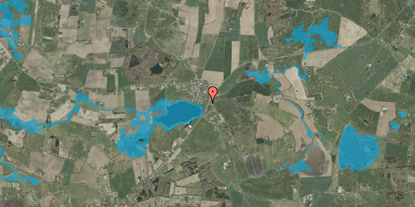 Oversvømmelsesrisiko fra vandløb på Steppingvej 12, 6580 Vamdrup