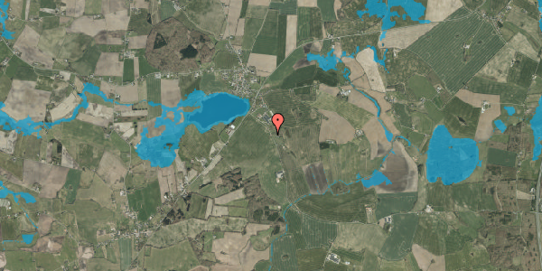 Oversvømmelsesrisiko fra vandløb på Tapsvej 4, 6580 Vamdrup
