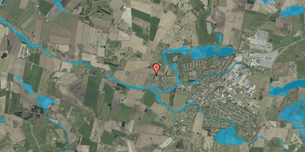 Oversvømmelsesrisiko fra vandløb på Tyrings Ager 21A, 6580 Vamdrup