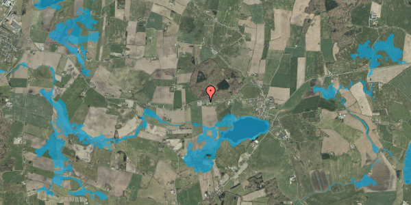Oversvømmelsesrisiko fra vandløb på Vamdrupvej 23, 6580 Vamdrup