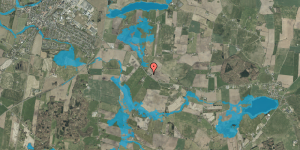 Oversvømmelsesrisiko fra vandløb på Vamdrupvej 34, 6580 Vamdrup