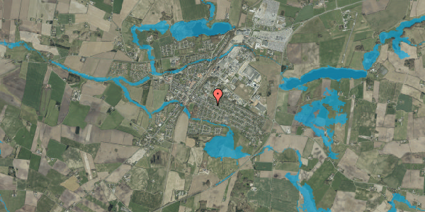Oversvømmelsesrisiko fra vandløb på Østergade 50, 6580 Vamdrup