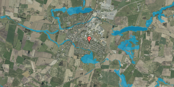 Oversvømmelsesrisiko fra vandløb på Østergade 68, 6580 Vamdrup