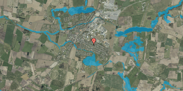 Oversvømmelsesrisiko fra vandløb på Østergade 75, 6580 Vamdrup