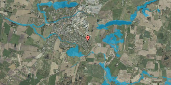 Oversvømmelsesrisiko fra vandløb på Østergade 119, 6580 Vamdrup