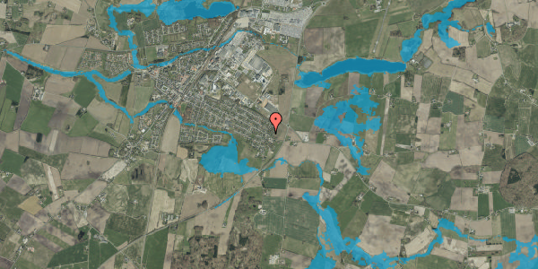 Oversvømmelsesrisiko fra vandløb på Østergade 133, 6580 Vamdrup