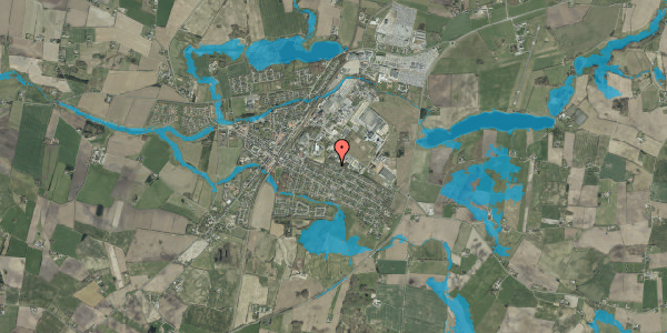 Oversvømmelsesrisiko fra vandløb på Østervang 17, 6580 Vamdrup