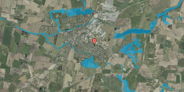 Oversvømmelsesrisiko fra vandløb på Østervang 30, 6580 Vamdrup