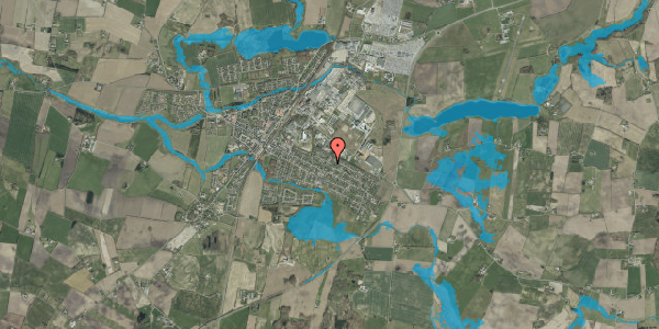 Oversvømmelsesrisiko fra vandløb på Østervang 34, 6580 Vamdrup