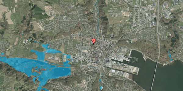 Oversvømmelsesrisiko fra vandløb på Aagade 66, st. , 7100 Vejle
