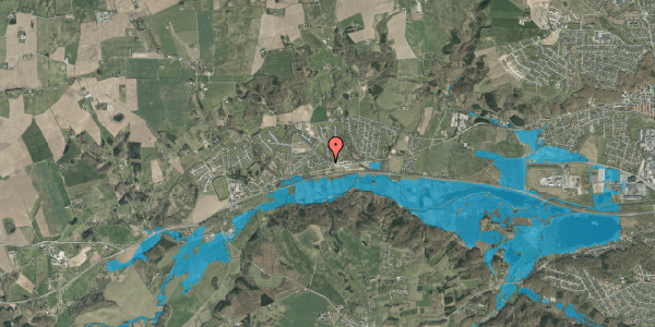 Oversvømmelsesrisiko fra vandløb på Bommerhavevej 8, 7100 Vejle
