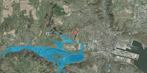 Oversvømmelsesrisiko fra vandløb på Holmevej 2, 7100 Vejle