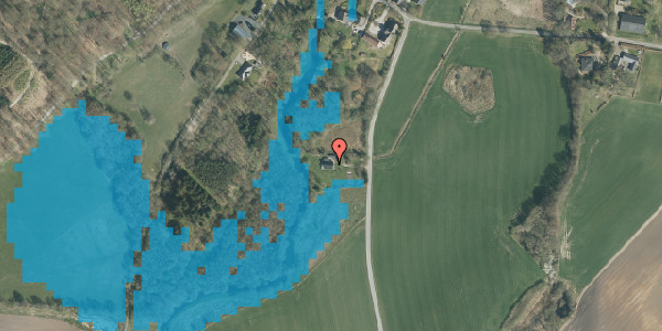 Oversvømmelsesrisiko fra vandløb på Høllundvej 67, 7182 Bredsten
