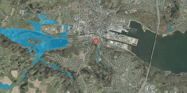 Oversvømmelsesrisiko fra vandløb på Sdr Villavej 10, 7100 Vejle