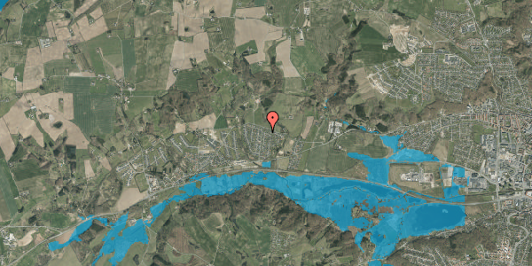 Oversvømmelsesrisiko fra vandløb på Silkehalevej 5, 7100 Vejle