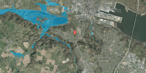 Oversvømmelsesrisiko fra vandløb på Syrenvej 22, 7100 Vejle