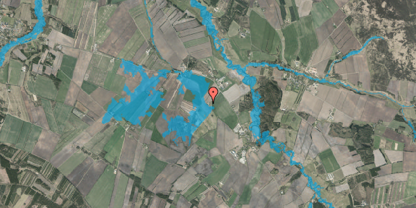 Oversvømmelsesrisiko fra vandløb på Karupvej 26, 7540 Haderup
