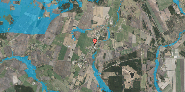 Oversvømmelsesrisiko fra vandløb på Langgade 10, 7540 Haderup