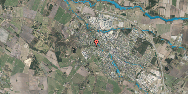 Oversvømmelsesrisiko fra vandløb på Mosevænget 8, 2. tv, 7330 Brande