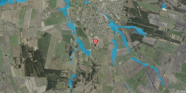Oversvømmelsesrisiko fra vandløb på Vardevej 79, 6880 Tarm