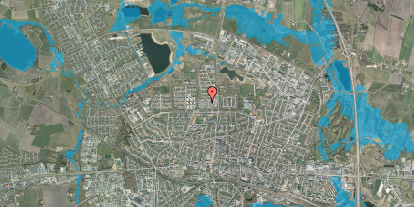 Oversvømmelsesrisiko fra vandløb på Brændgårdvej 33, 2. th, 7400 Herning