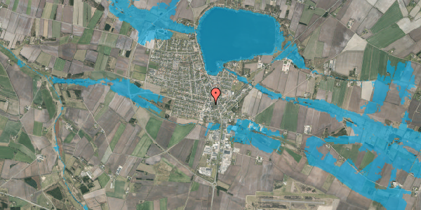 Oversvømmelsesrisiko fra vandløb på Genvejen 14, 7451 Sunds