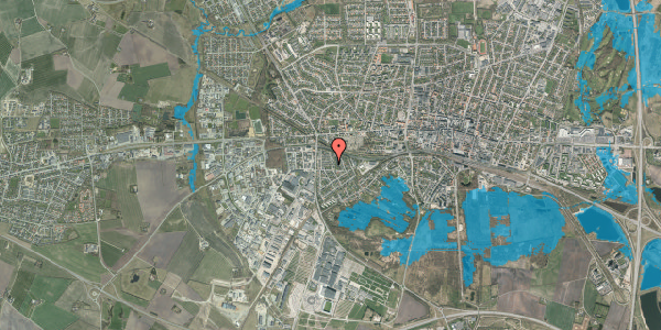 Oversvømmelsesrisiko fra vandløb på Gyvelvej 20, 7400 Herning