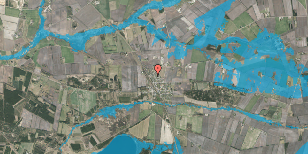Oversvømmelsesrisiko fra vandløb på Lyngvej 13, 7400 Herning