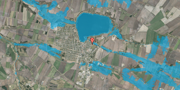 Oversvømmelsesrisiko fra vandløb på Pilevej 17, 7451 Sunds