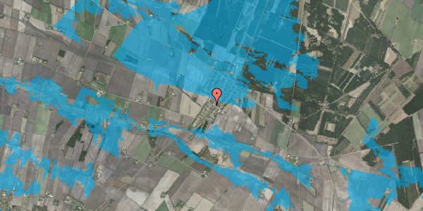 Oversvømmelsesrisiko fra vandløb på Sønderskovvej 1, 7451 Sunds
