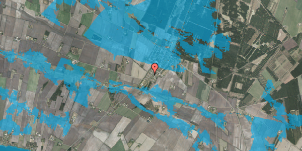 Oversvømmelsesrisiko fra vandløb på Sønderskovvej 21, 7451 Sunds