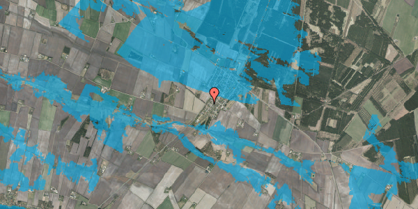 Oversvømmelsesrisiko fra vandløb på Sønderskovvej 22, 7451 Sunds