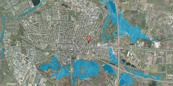 Oversvømmelsesrisiko fra vandløb på Th. Nielsens Gade 65, 7400 Herning