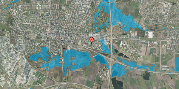 Oversvømmelsesrisiko fra vandløb på Thyrasvej 24, 2. tv, 7400 Herning