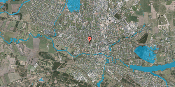 Oversvømmelsesrisiko fra vandløb på Beringsvej 8, 7500 Holstebro