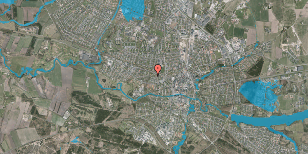 Oversvømmelsesrisiko fra vandløb på Beringsvej 18, st. , 7500 Holstebro