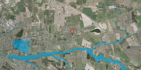 Oversvømmelsesrisiko fra vandløb på Elkjærvej 77, 7500 Holstebro