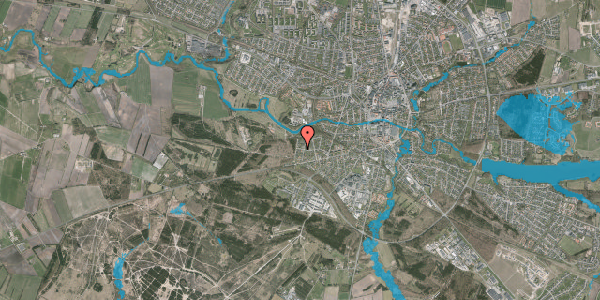 Oversvømmelsesrisiko fra vandløb på Fiilsvej 35, 7500 Holstebro