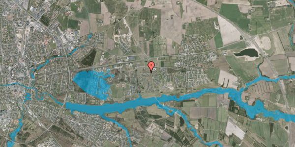 Oversvømmelsesrisiko fra vandløb på Fløjlsgræsset 26, 7500 Holstebro