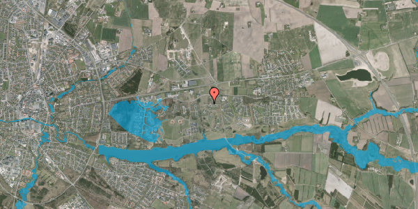 Oversvømmelsesrisiko fra vandløb på Fløjlsgræsset 36, 7500 Holstebro