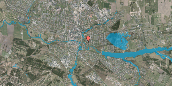Oversvømmelsesrisiko fra vandløb på Granbakken 11A, 7500 Holstebro
