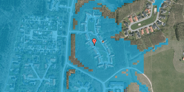 Oversvømmelsesrisiko fra vandløb på Hasselurten 10, 7500 Holstebro