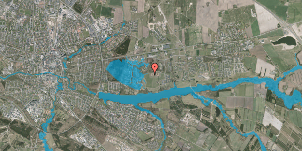 Oversvømmelsesrisiko fra vandløb på Kongelyset 18, 7500 Holstebro