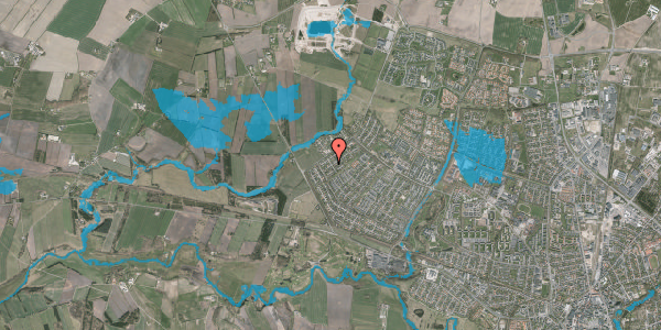 Oversvømmelsesrisiko fra vandløb på Leharsvej 18, 7500 Holstebro