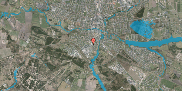 Oversvømmelsesrisiko fra vandløb på Niels Kjeldsens Vej 27, 7500 Holstebro
