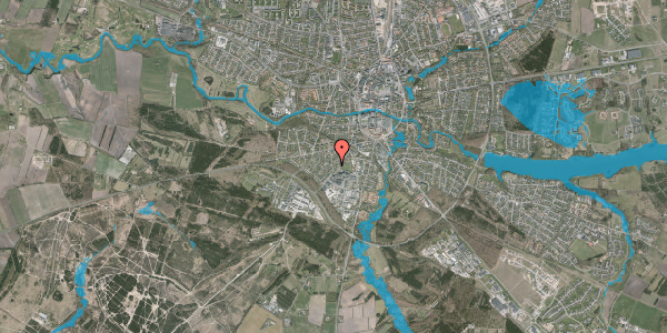 Oversvømmelsesrisiko fra vandløb på Ryesvej 19, 7500 Holstebro