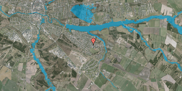Oversvømmelsesrisiko fra vandløb på Slåenvej 86, 7500 Holstebro