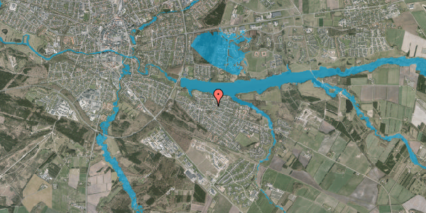 Oversvømmelsesrisiko fra vandløb på Solsikkevej 6, 7500 Holstebro