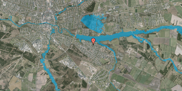 Oversvømmelsesrisiko fra vandløb på Solsikkevej 20, 7500 Holstebro