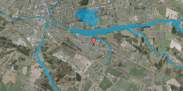 Oversvømmelsesrisiko fra vandløb på Tjørnevej 11, 7500 Holstebro